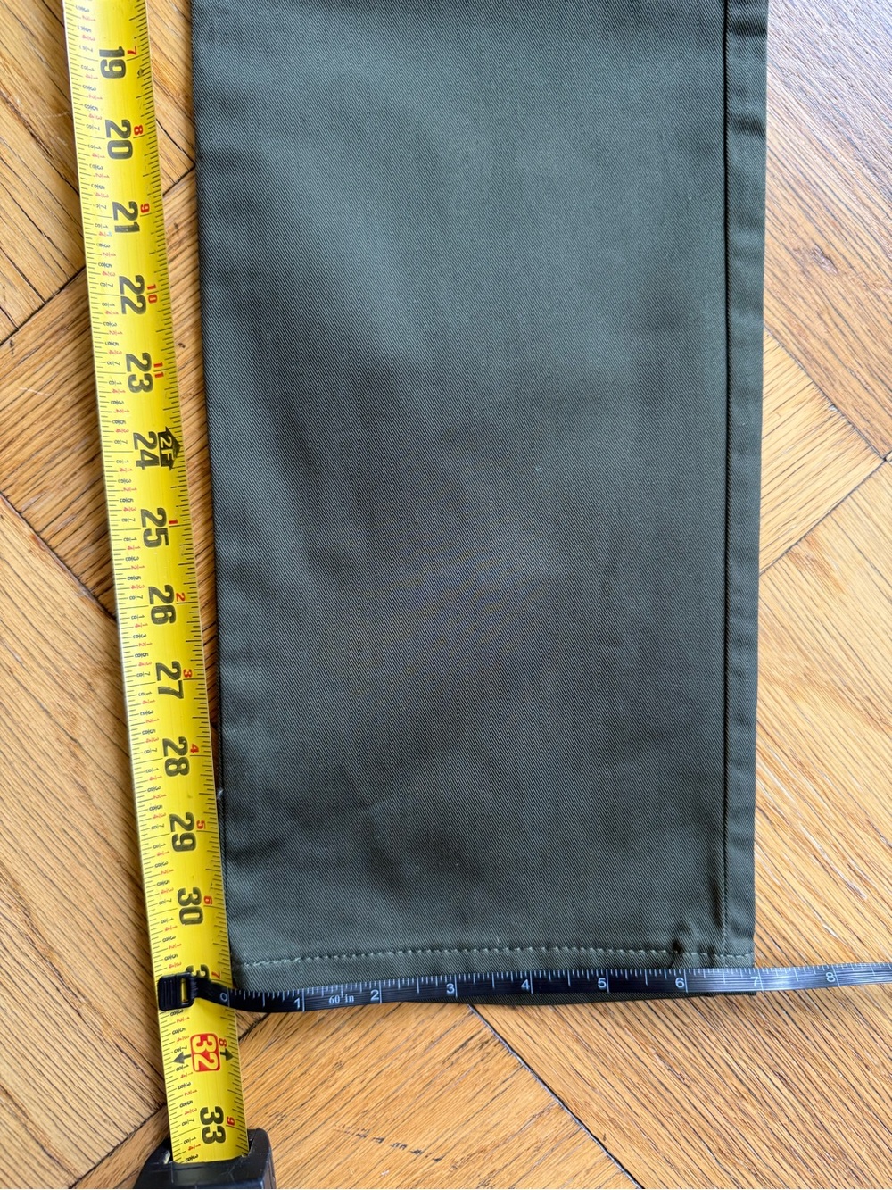 Naked & Famous Slim Chino, Khaki Green Stretch Twill, Size 31 x 31.5, EUC - Picture 11 of 11